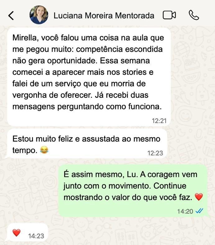 Depoimento de Luciana Moreira, mentorada, sobre a Jornada Mulher Próspera